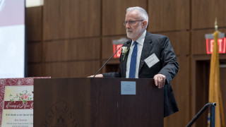 David Bossman gives speech at the Evening of Roses 