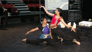 Dancers performing in the Theater-in-the-Round