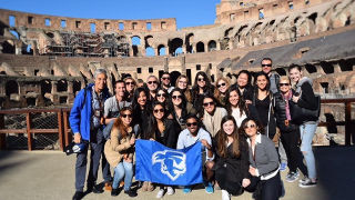 Seton Hall group in Rome