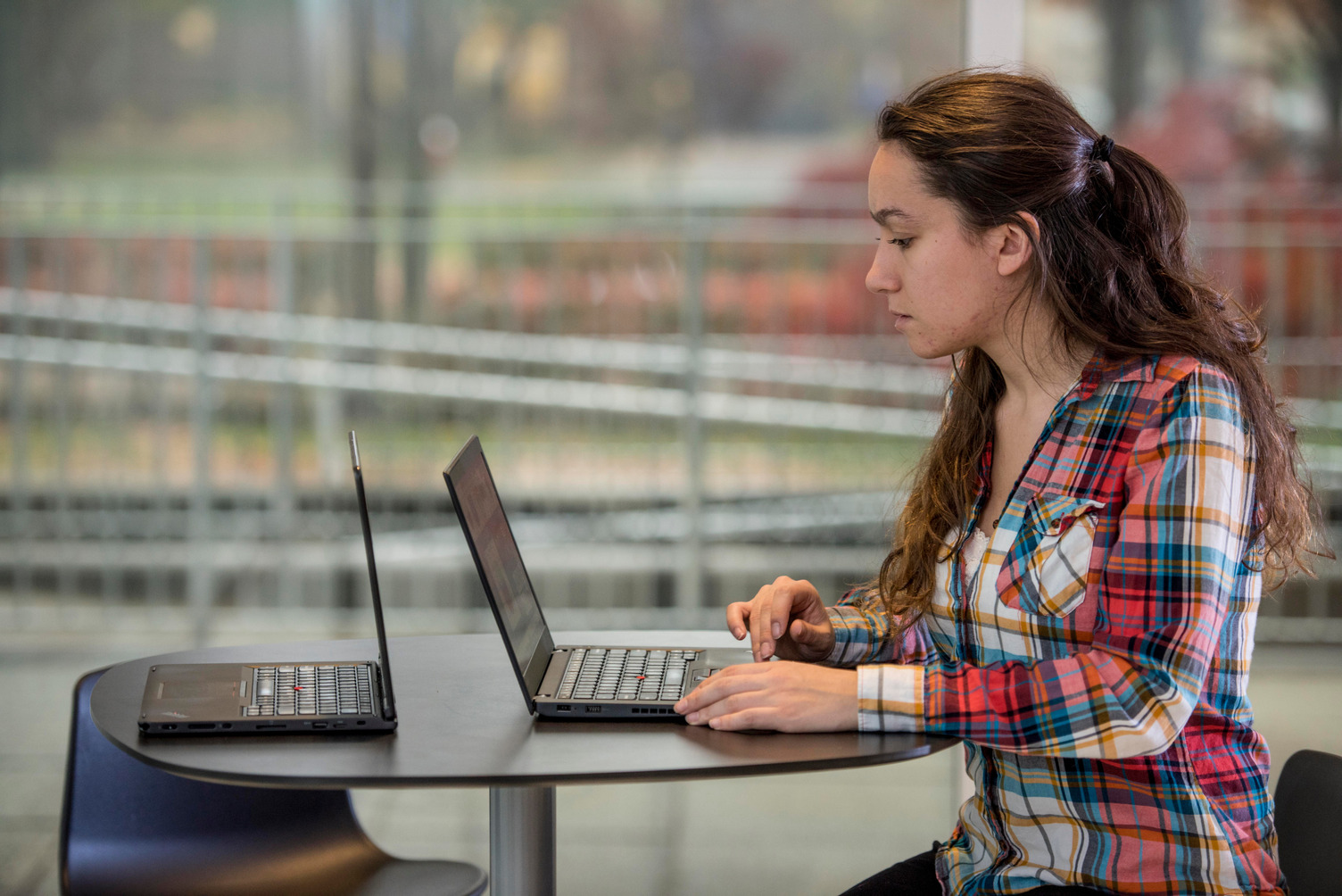 student on laptop