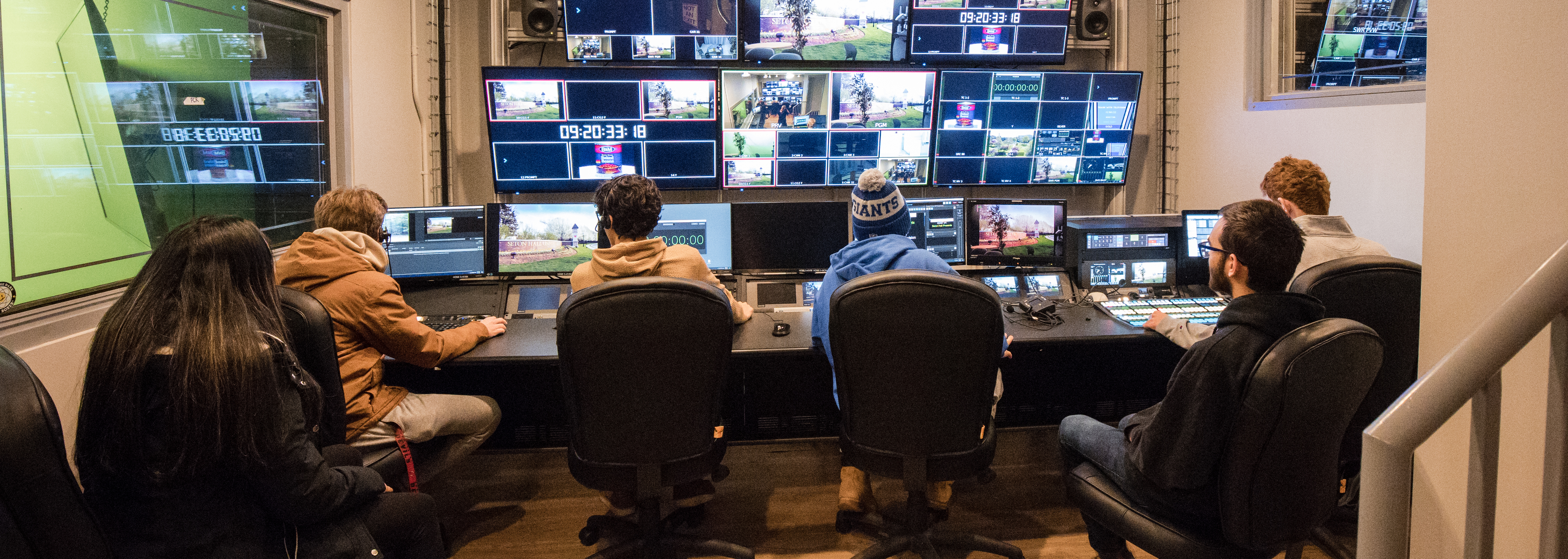 Students in a studio production class.