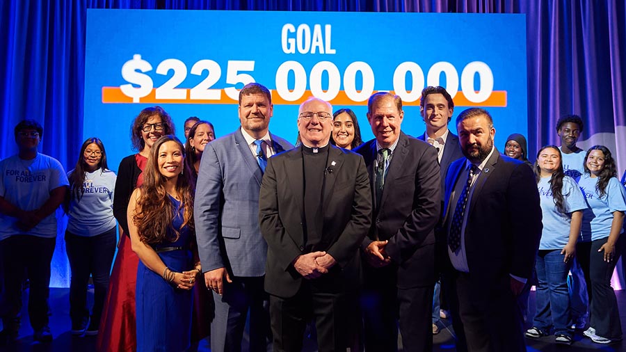 Seton Hall officially announces the For All, Forever campaign with a fundraising goal of $225 million.