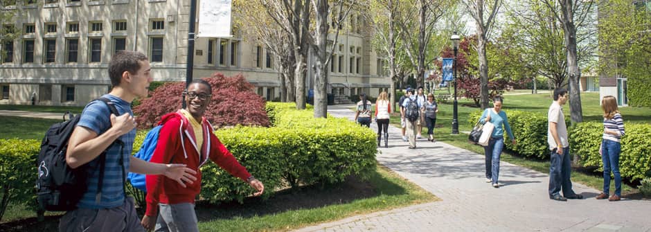 Campus in the spring