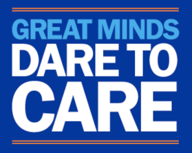 Great Minds Dare to Care logo.