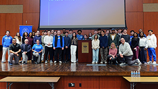All teams pose for a photo at the 2nd annual Hackathon