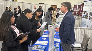 Brian Garrett at the HACU expo