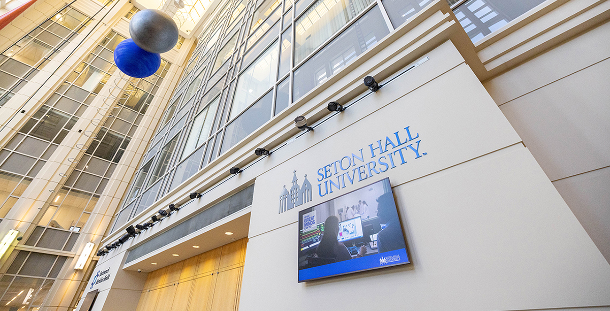 Seton Hall’s Interprofessional Health Sciences Campus offers cutting-edge learning studios, creating an interactive learning environment.