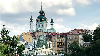 View of Kyiv, Ukraine.