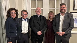 Lovelette with Seton Hall Staff