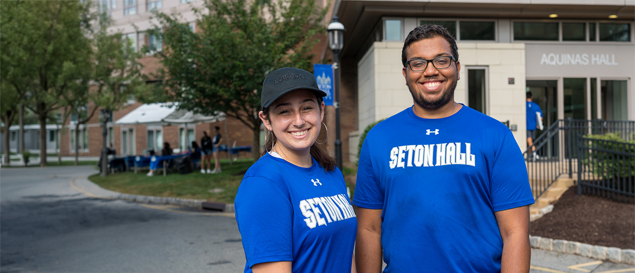 Move-in day with two students
