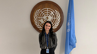 Natalie Malatino at the United Nations