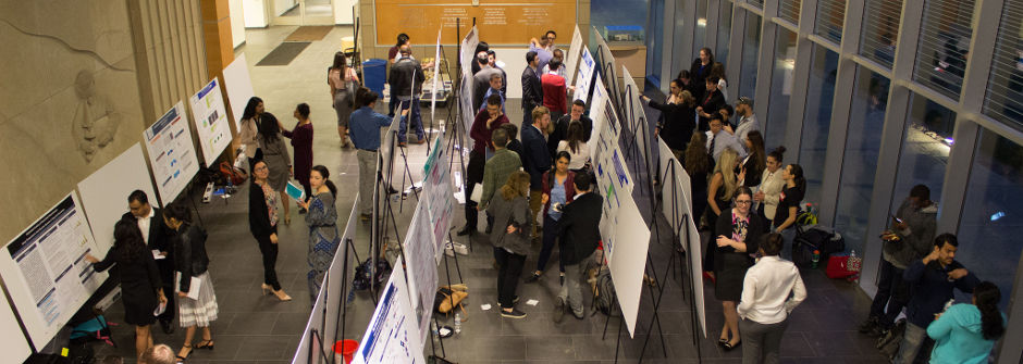 Petersheim Posters in the McNulty Atrium.