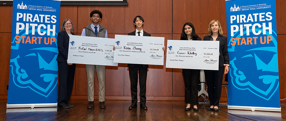 High school student receivers of the 2018 Pirates Pitch prize