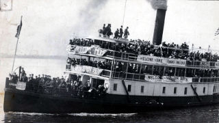 WWI soldiers returning home to Newark in 1919.