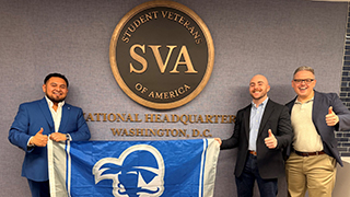 Seton Hall SVA Chapter Members at the National Headquarters in Washington, D.C.