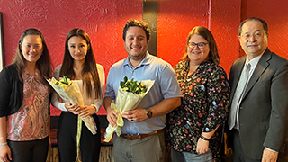 Toko with Seton Hall professors