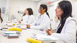 Women in healthcare fields.